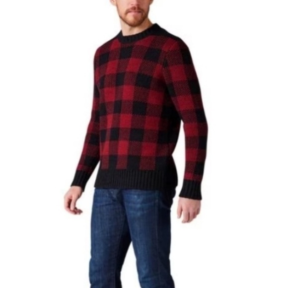 Smartwool | Men's Cozy Lodge Buffalo Check Sweater Wool Blend Size Medium NWT - Picture 1 of 7